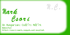 mark csori business card